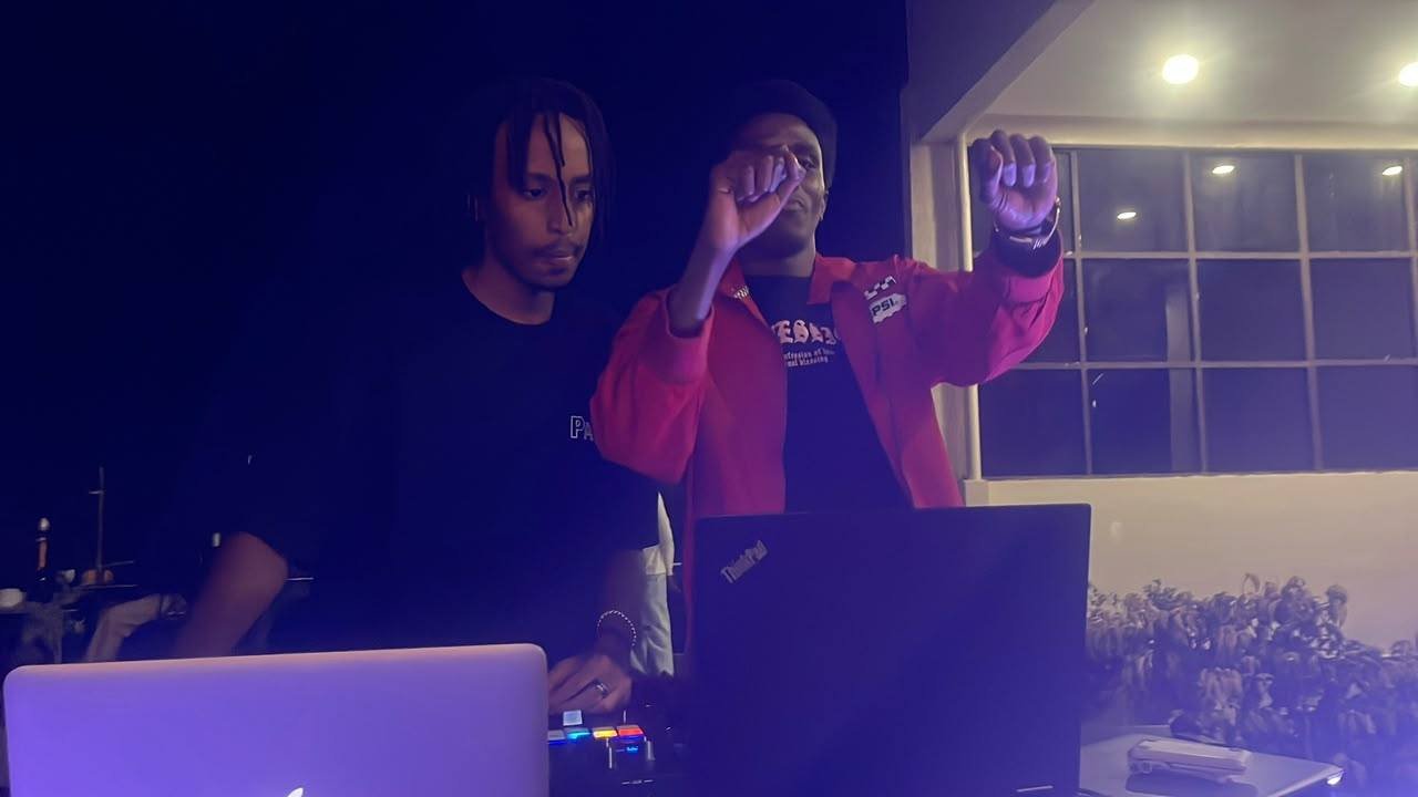 Kibiru Raymond at the controller during a night set